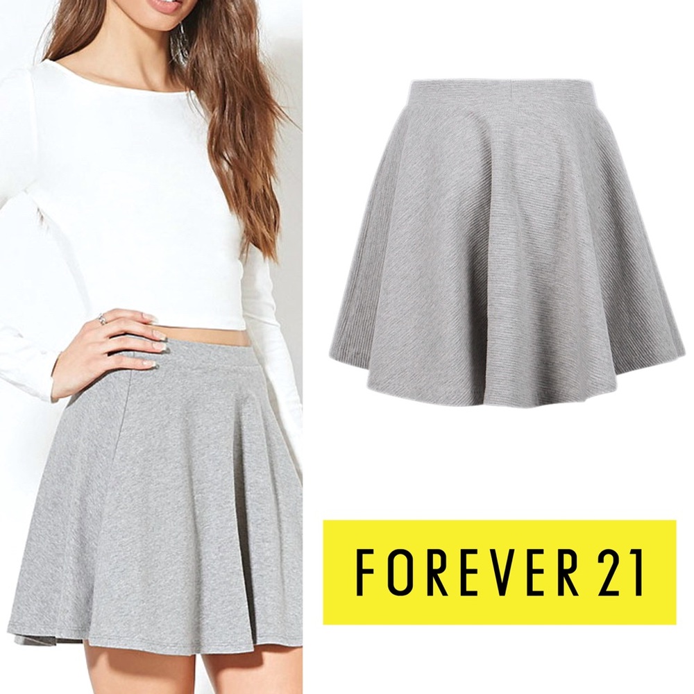 Forever 21 Knit Circle Skater Mini Skirt